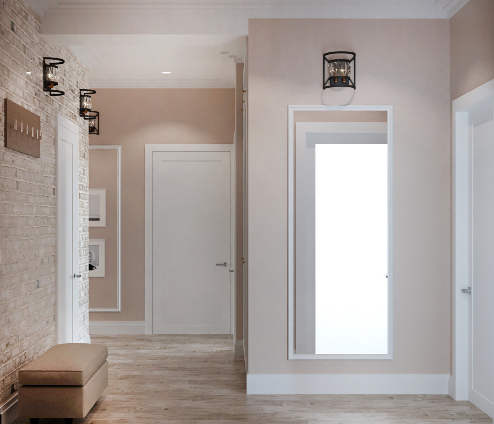 Дизайн проект квартиры общей площадью 87 м2 в стиле "Эклектика"