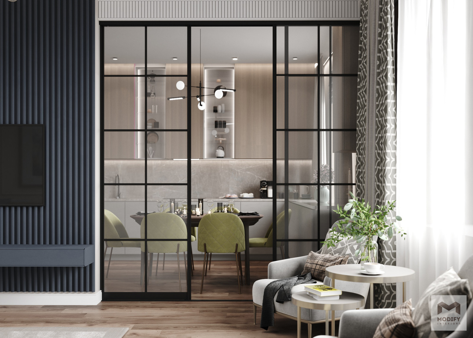 Обложка проекта: Студия Modify,интерьерный дизайн