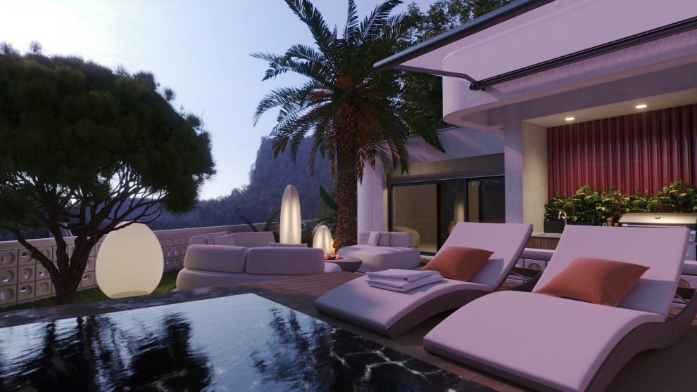 Внутренний двор / вечерний вид