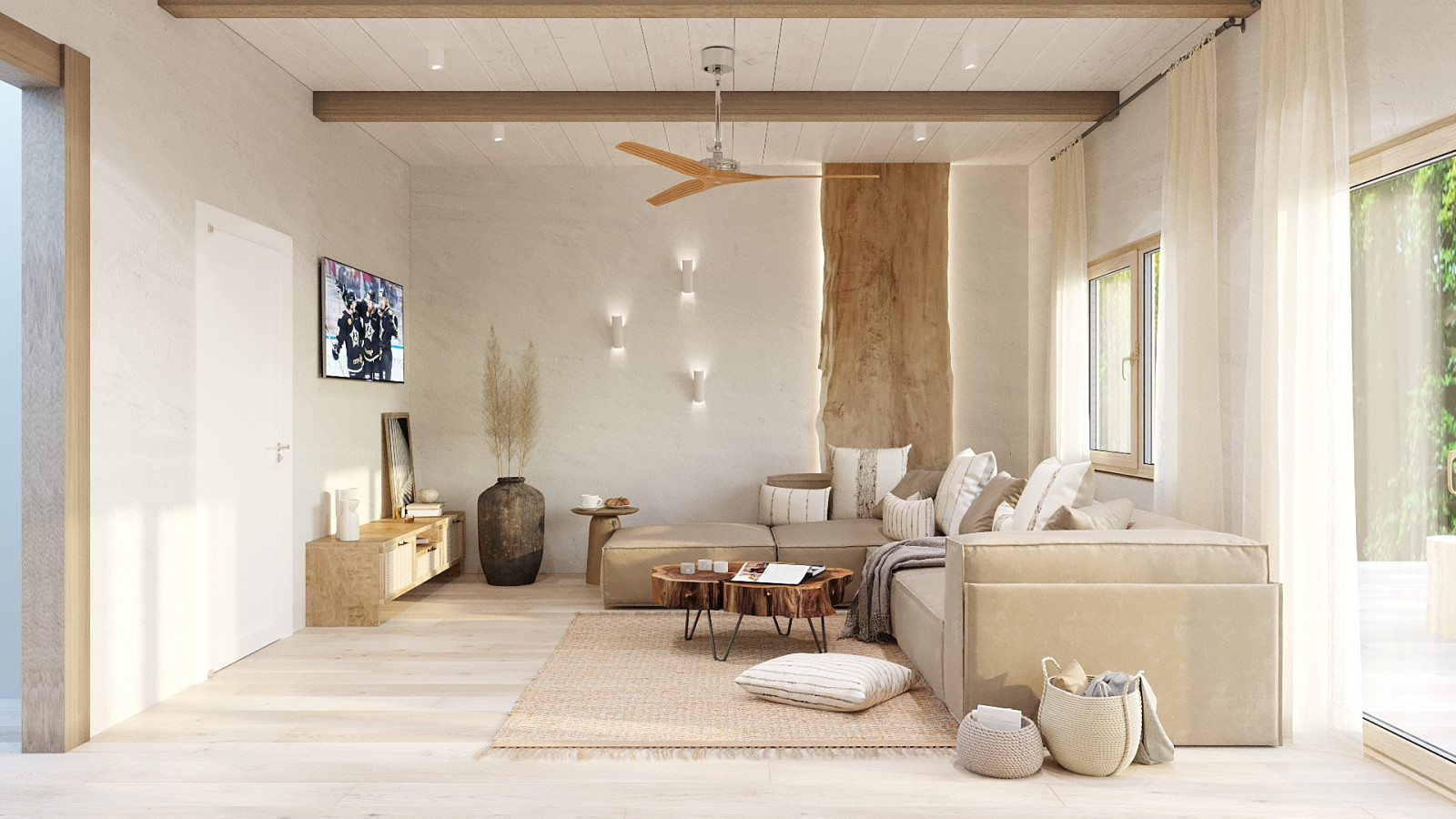 Интерьер дома у озера