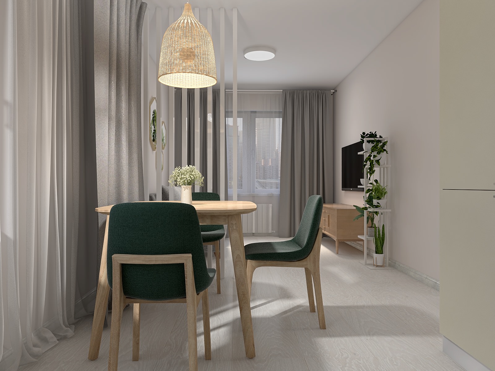 Кухня-гостиная в ЖК "Юнтолово"