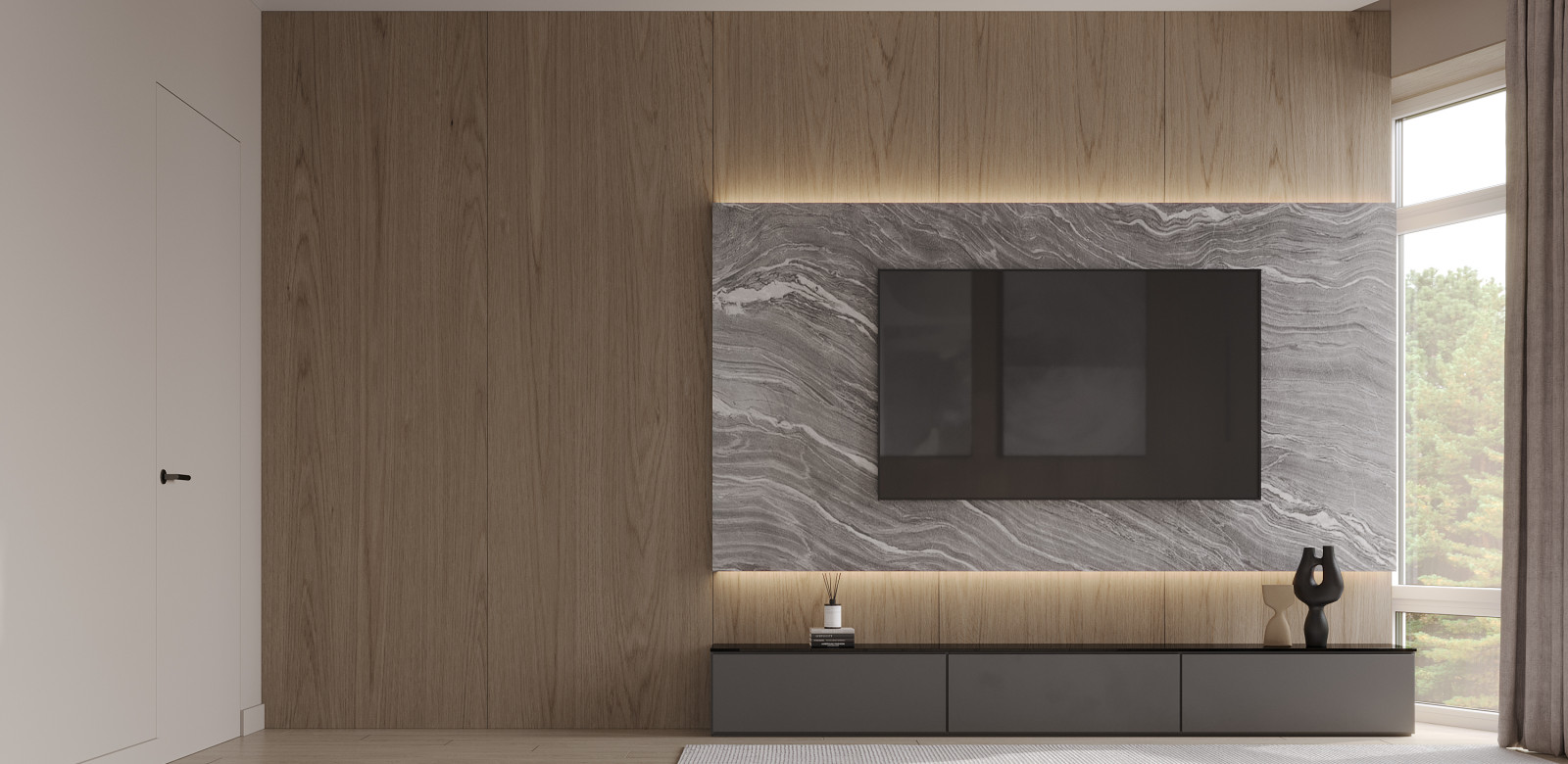 Дом Лесной Остров. Мастер-спальня