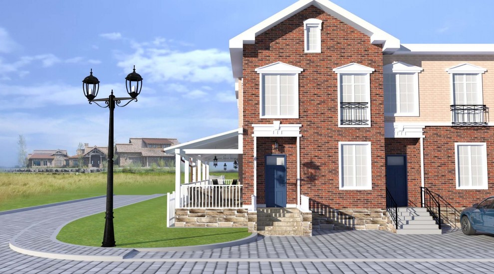 Таунхаус 190 кв.м, Пристройка веранды 70 кв.м