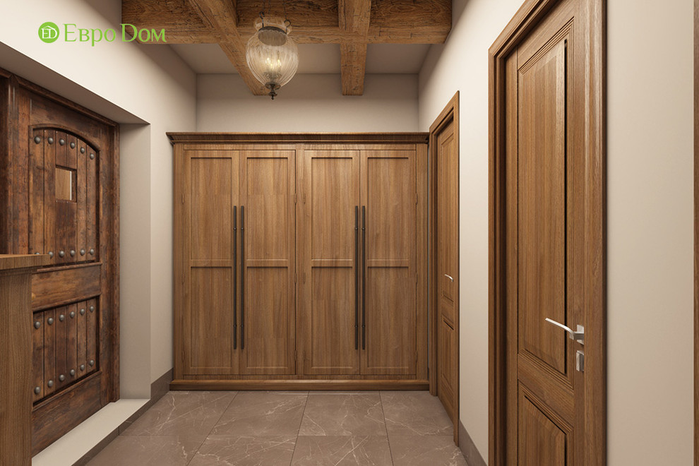 Дизайн интерьера двухкомнатного дома 73 кв. м в стиле шале