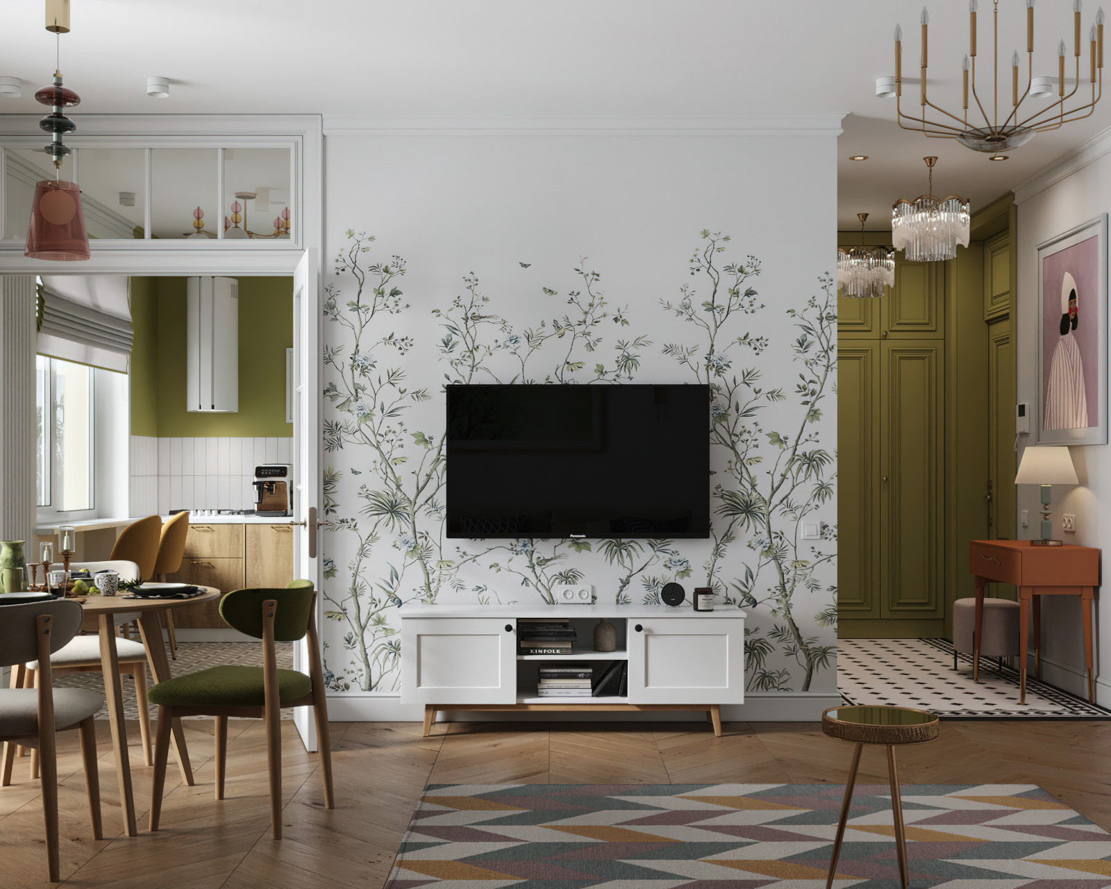16. Lime 58м². Гостиная
