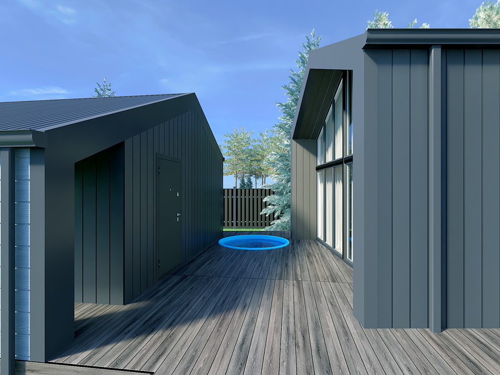 Дом из павильонов