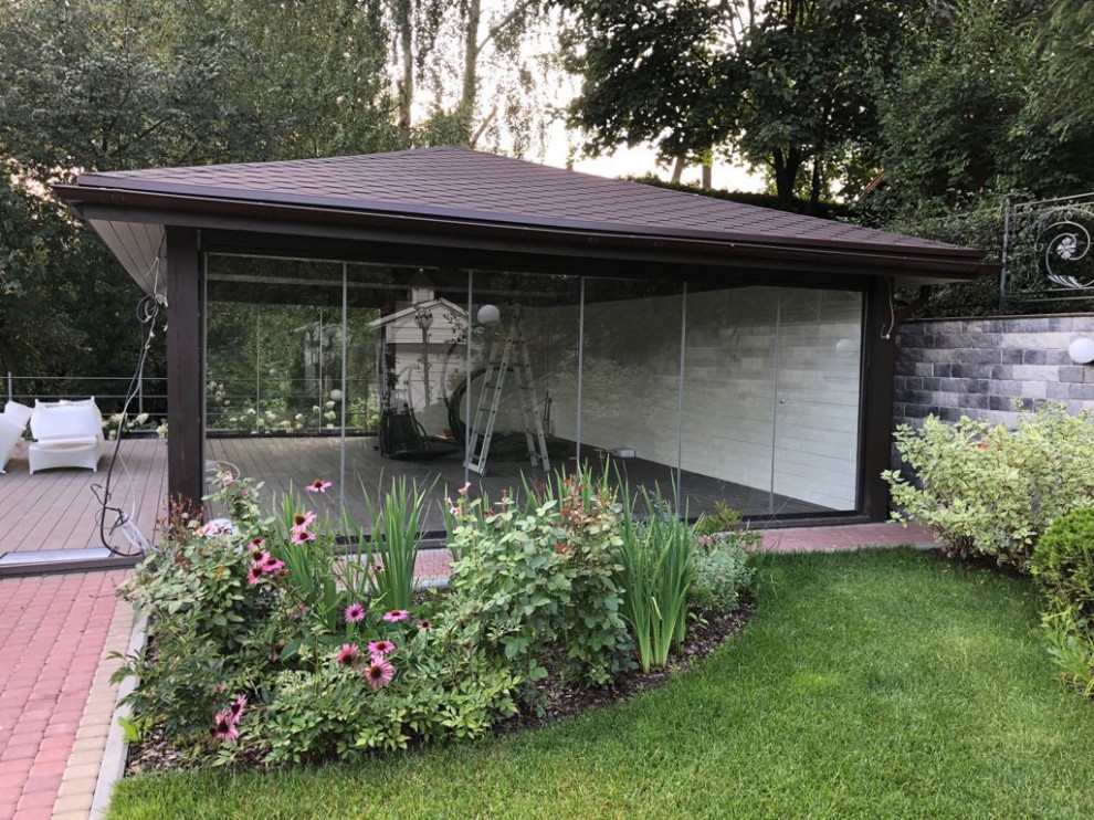 Обложка проекта: Беседка с видовым остеклением