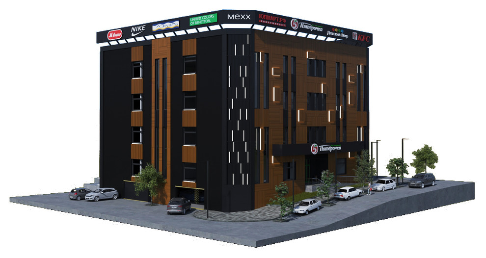 Торговый центр в поселке Новомихайловский