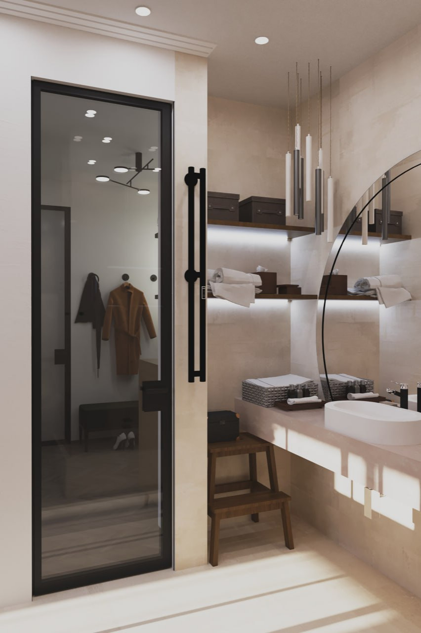 Стекло и свободное пространство.