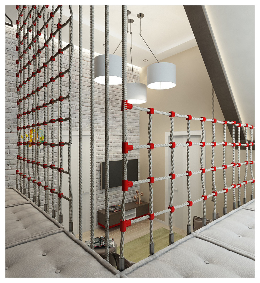 Двухэтажный дом в современном стиле