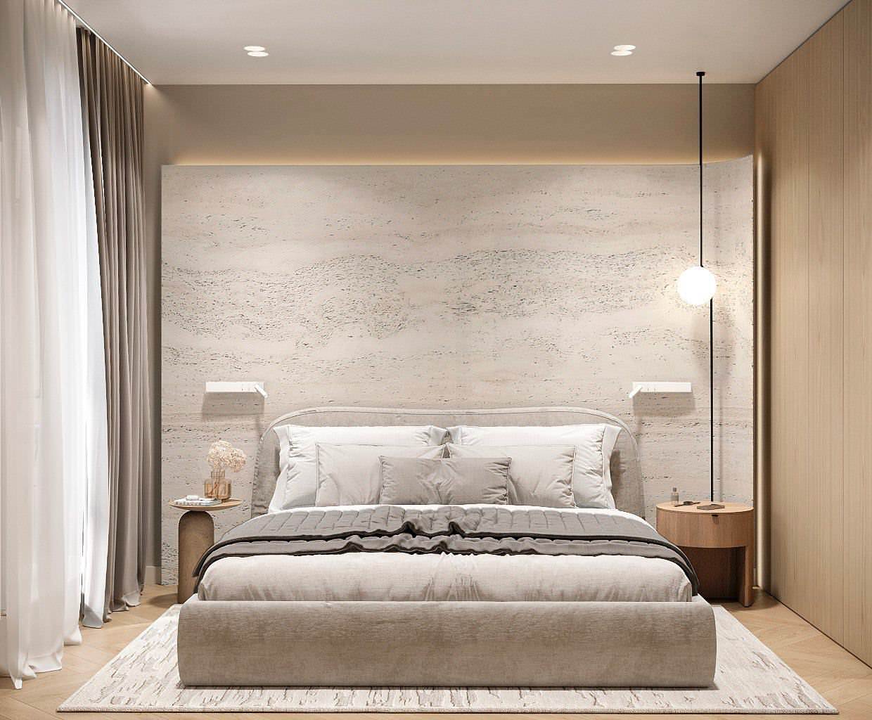 Минималистичная квартира в стиле джапанди, 100 м2