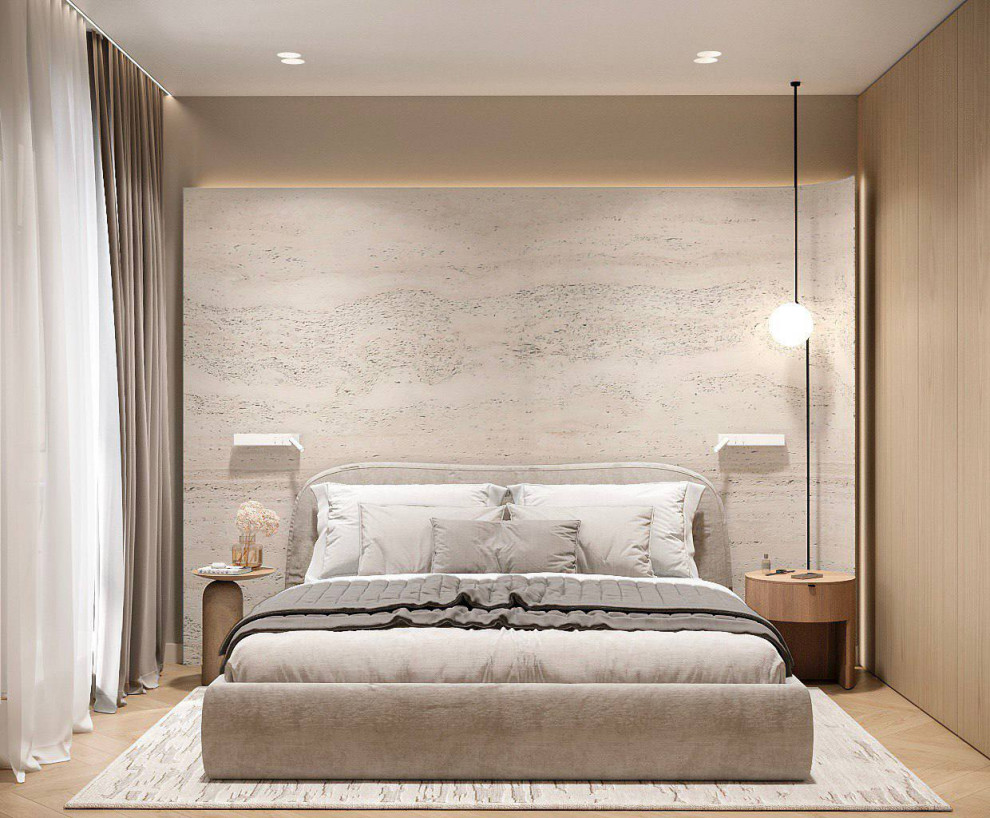 Минималистичная квартира в стиле джапанди, 100 м2