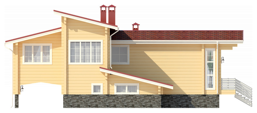 Дом из клееного бруса | Пегас 163