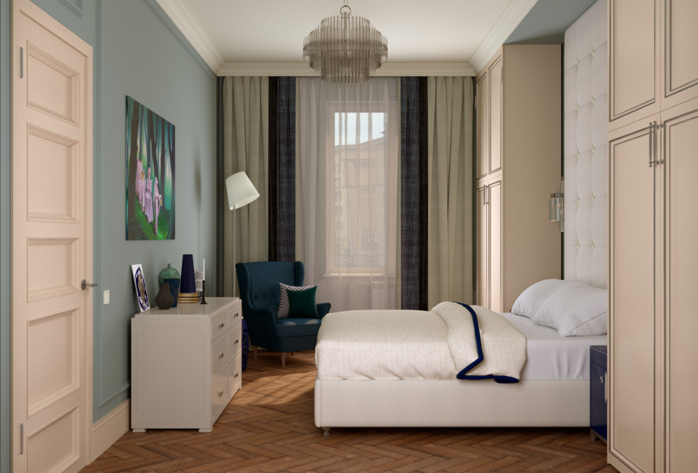 Квартира в сталинском доме на Смоленском бульваре.