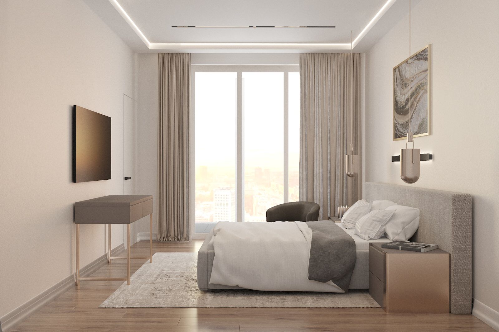 Дизайн квартиры 150 кв.м., г. Екатеринбург, ЖК Макаровский