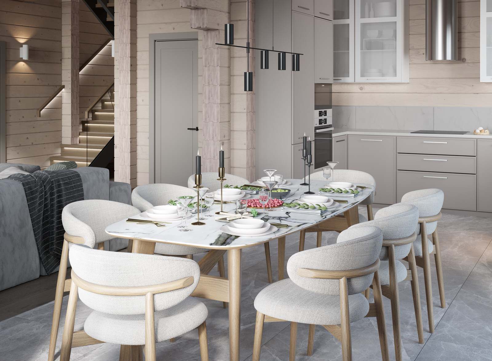 Обложка проекта: Проект дома из клееного бруса — современный вариант использования дерева в строи