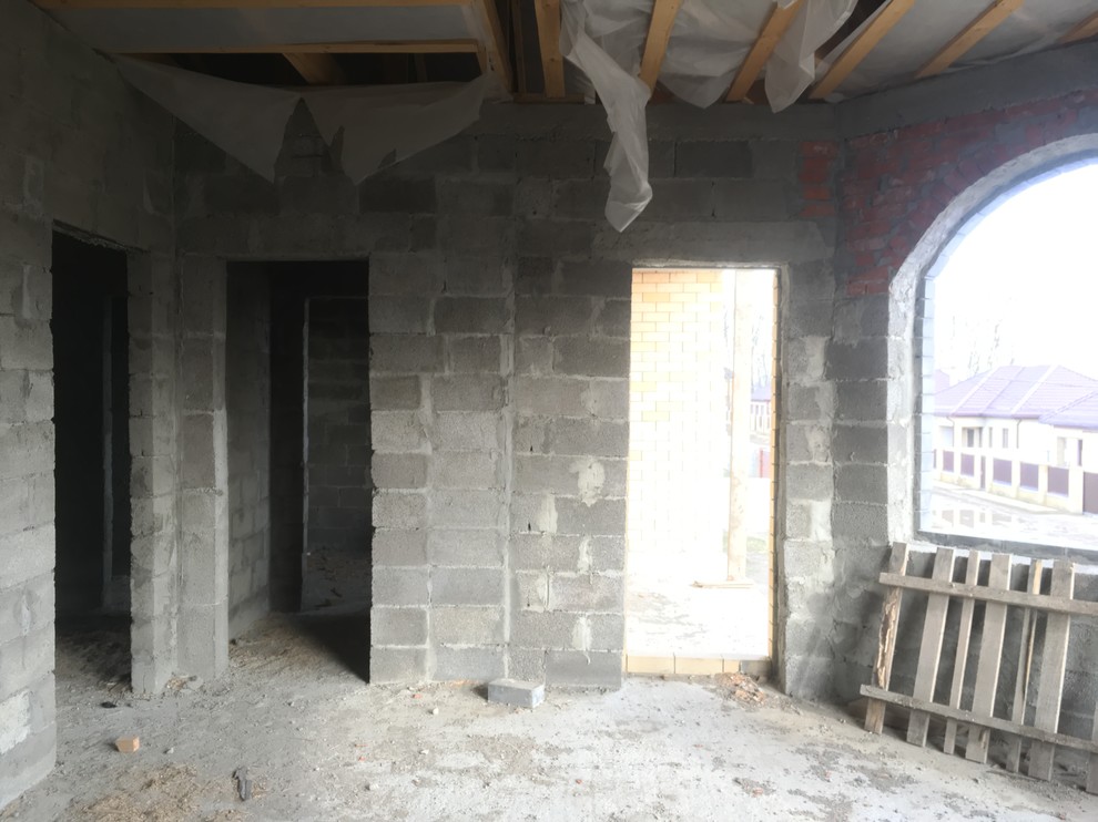 Двухэтажный дом в стиле лофт