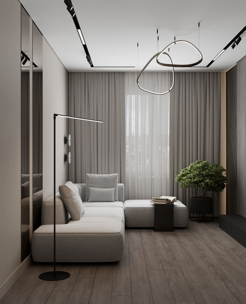 Дизайн-проект квартиры для семейной пары в современном стиле
