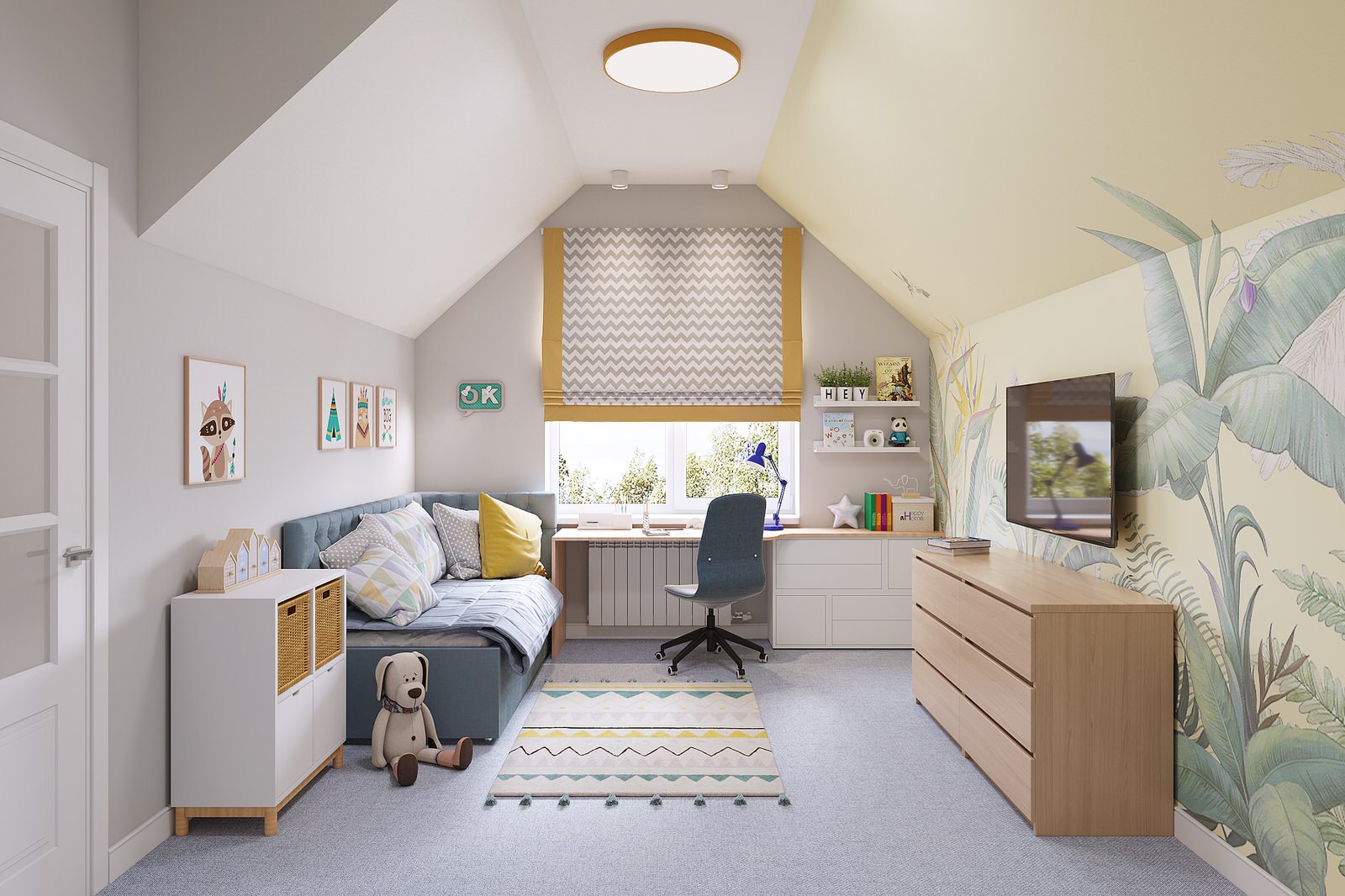 Обложка проекта: Детская для мальчика. Проект коттеджа в Волгограде, 250м2