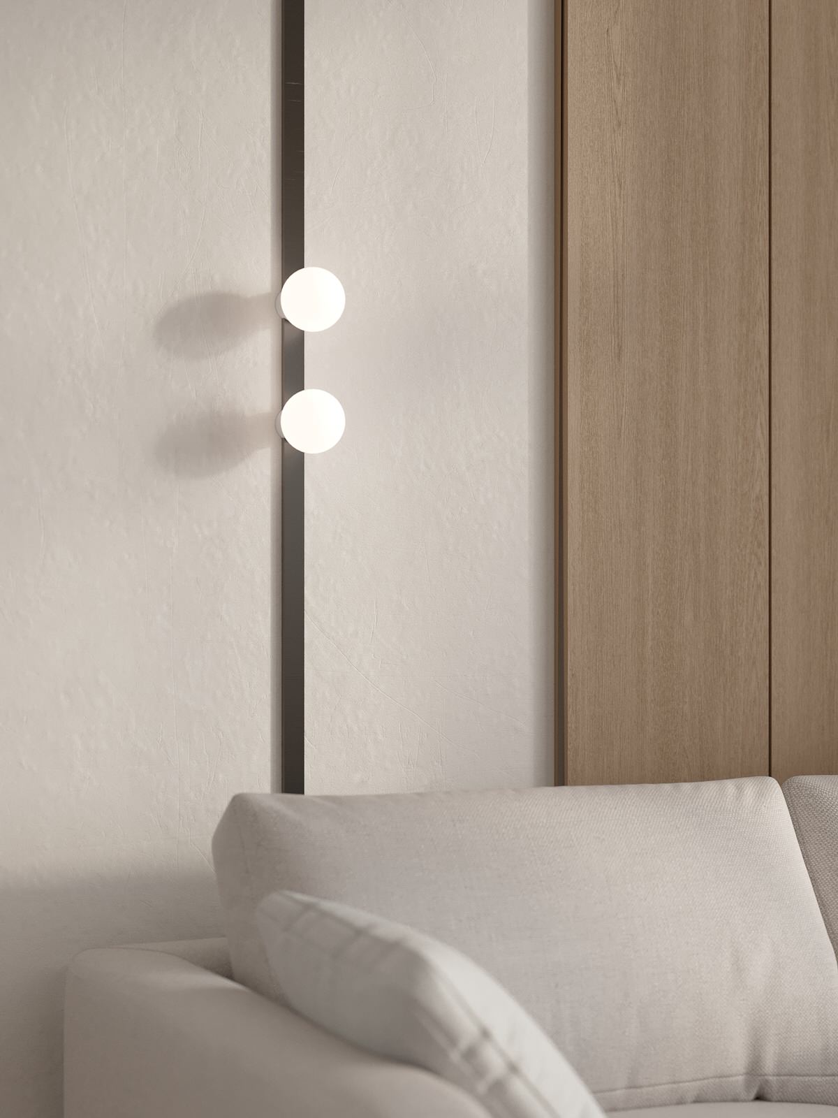 Проект 2-х уровневой квартире в эко-стиле.