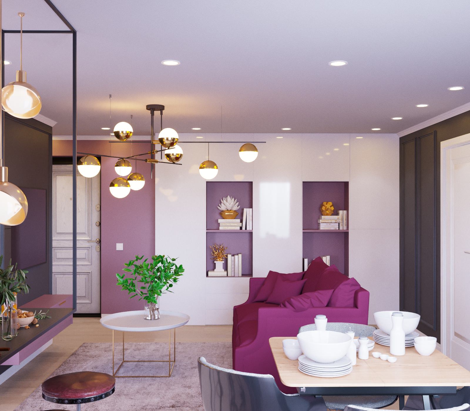 Дизайн квартиры для молодой девушки