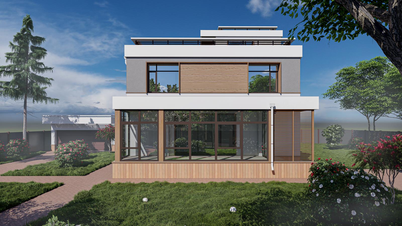 Реконструкция фасадов 2-х этажного жилого дома