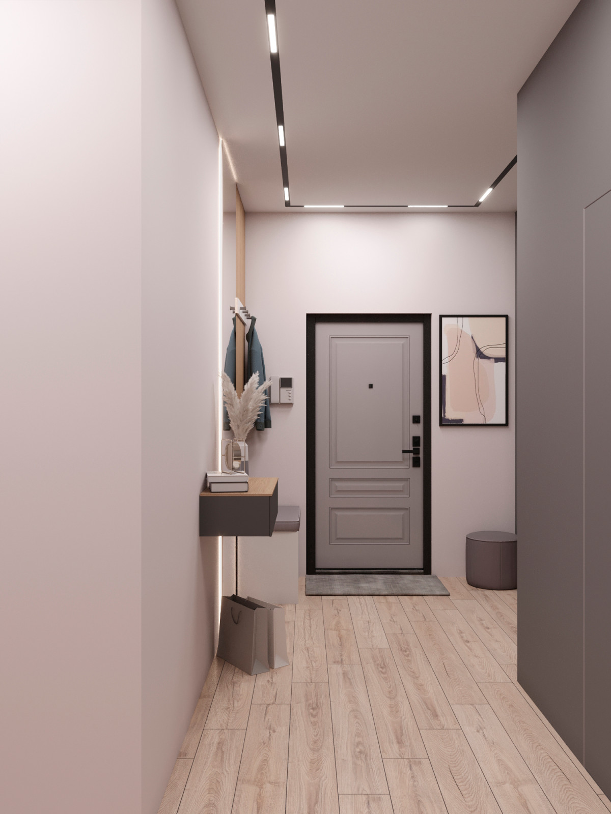 Современная квартира 74 м² для молодой пары