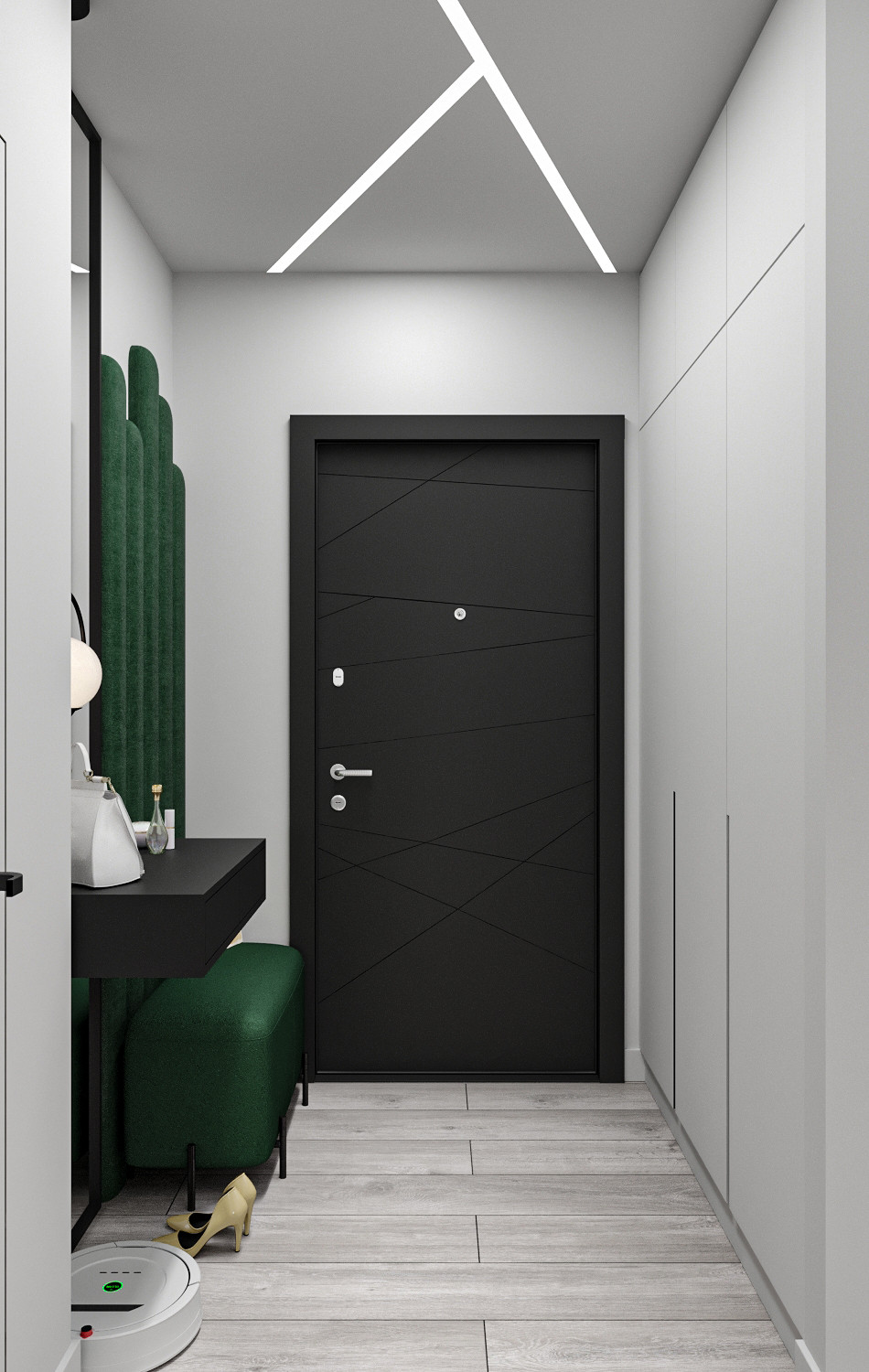 Минималистичная квартира с перетекающими гармоничными пространствами.