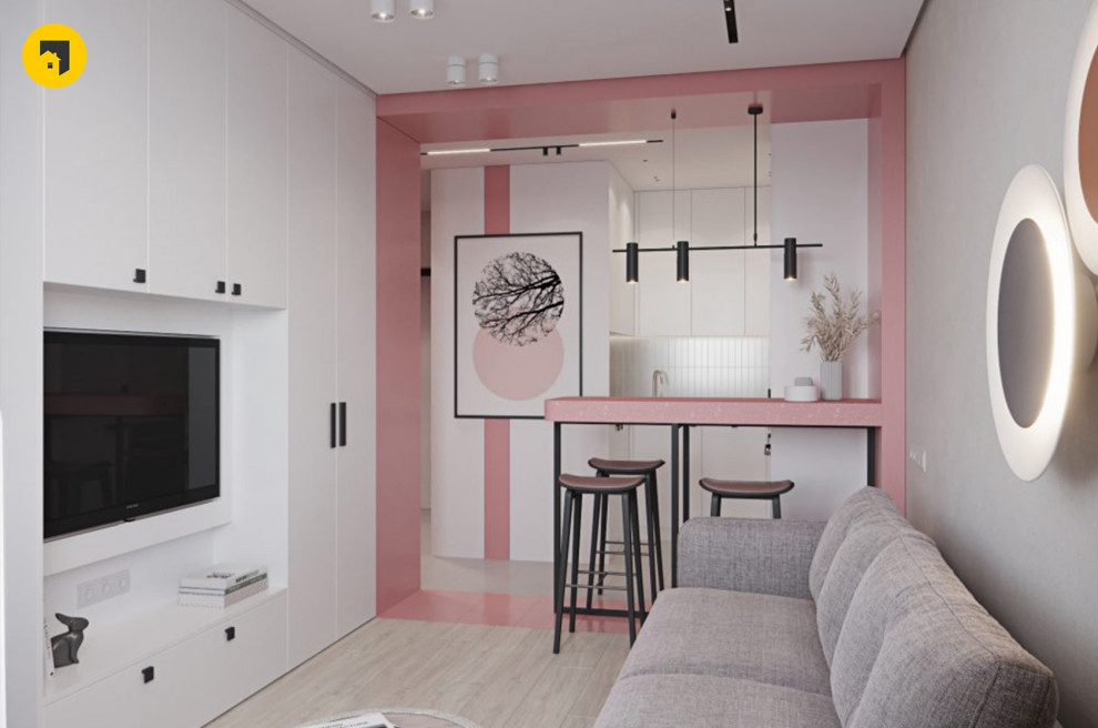 Дизайн-проект 1-к квартиры на Парнасе