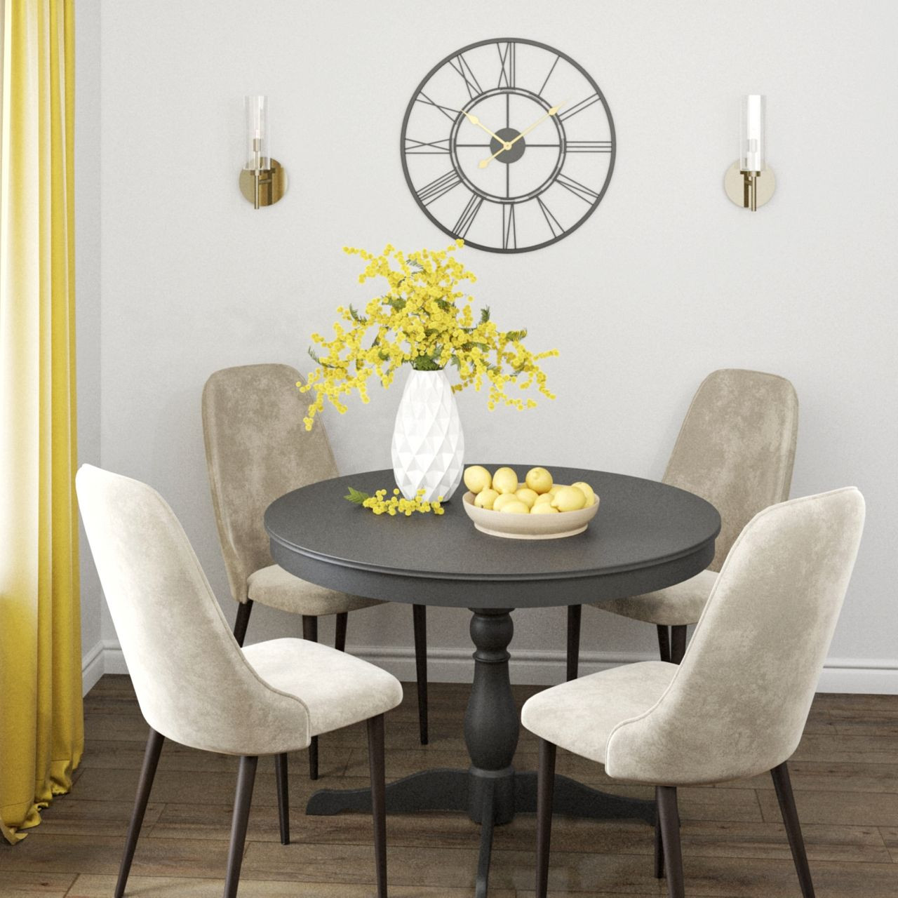 Обложка проекта: Яркий дизайн-проект однокомнатной квартиры