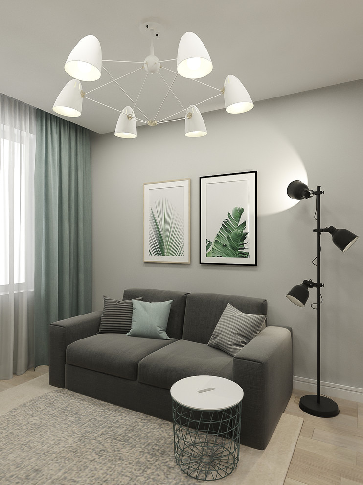 Однокомнатная квартира " Мятная скандинавия" 45 м2