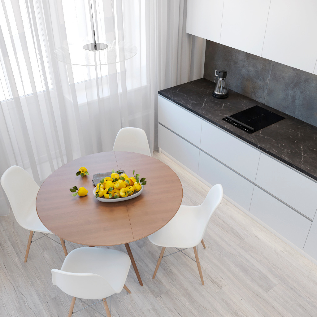 Проект  кухни - гостиной