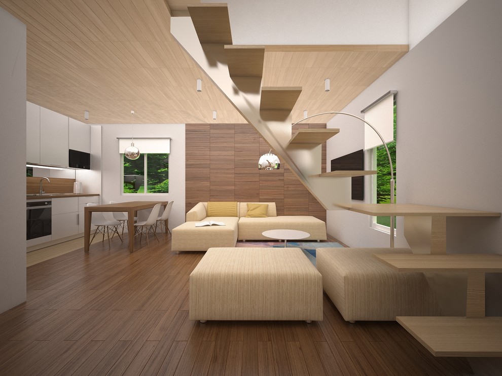 2 этажный дом 72 кв.м., интерьер в Скандинавском стиле.