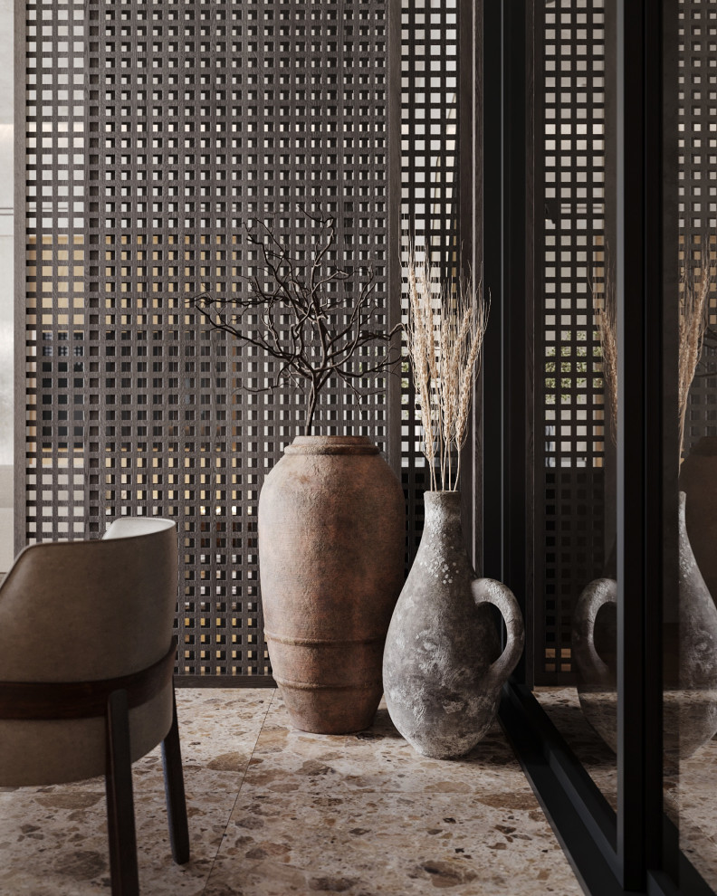 Обложка проекта: Дизайн кухни-столовой в загородном доме для семьи из 4 человек.