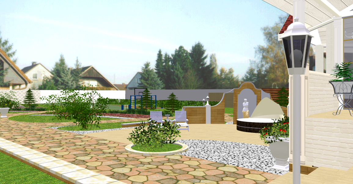 Мой проект ландшафтного дизайна и разработки фасадов