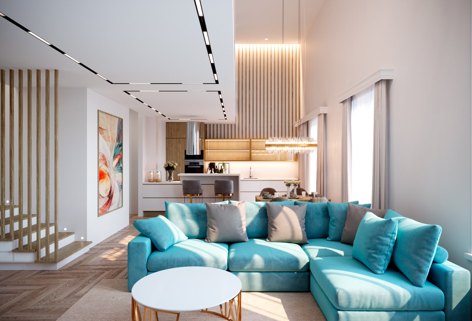 Обложка проекта: концептуальные предложения по Хайфлету 130квм. г.Новосибирск