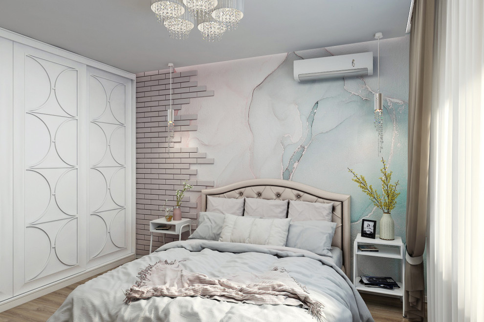 СПАЛЬНЯ С МРАМОРНЫМ РИСУНКОМ