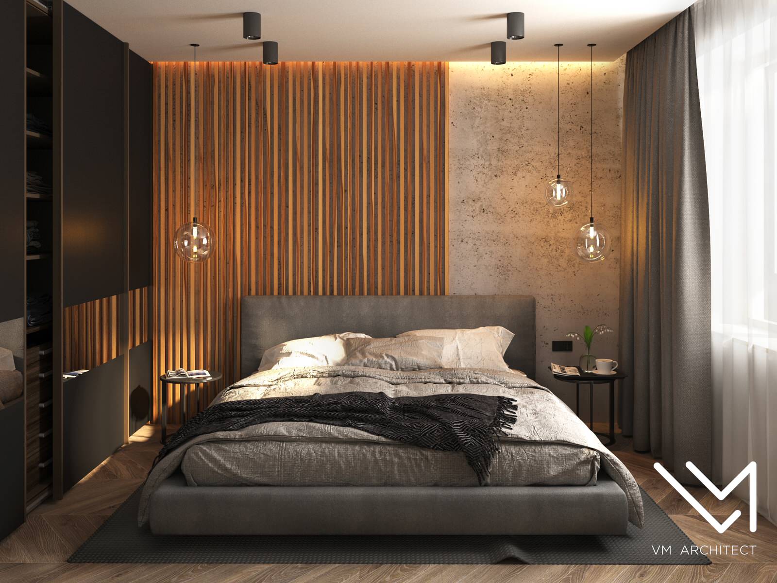 Дизайн-проект спальни в современном стиле