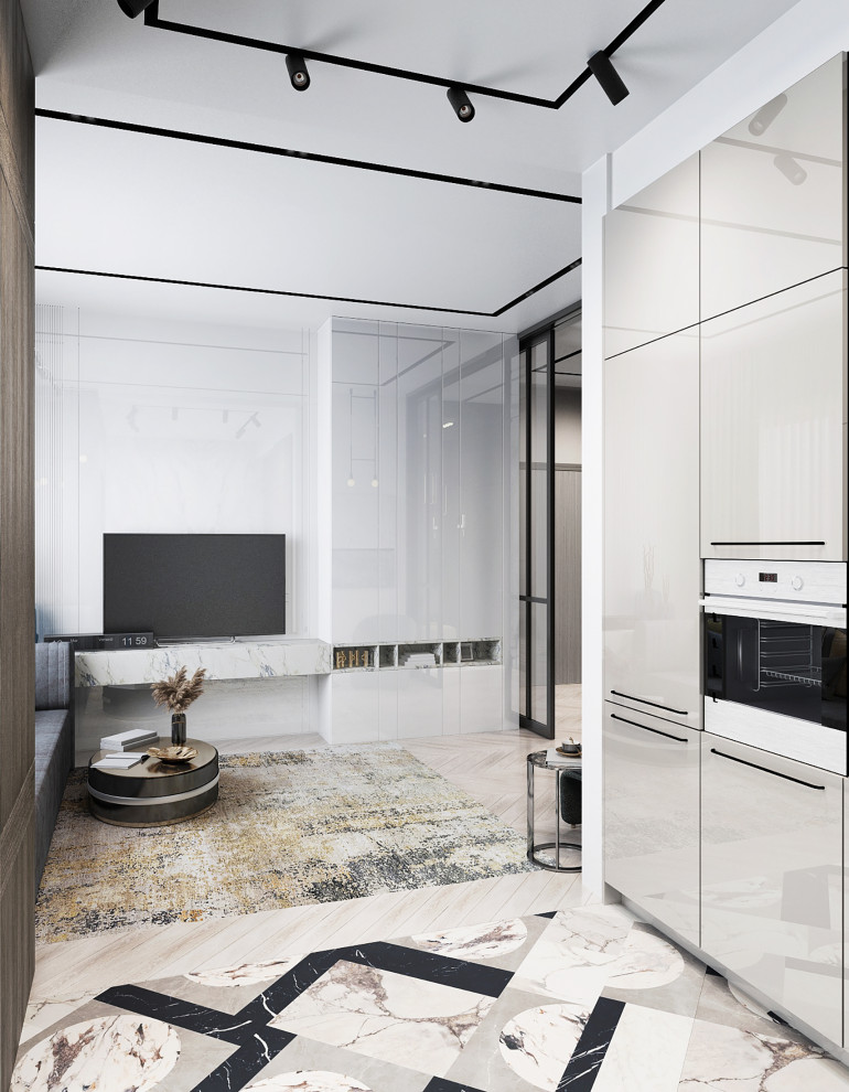 Обложка проекта: м.Бронная небольшая квартира