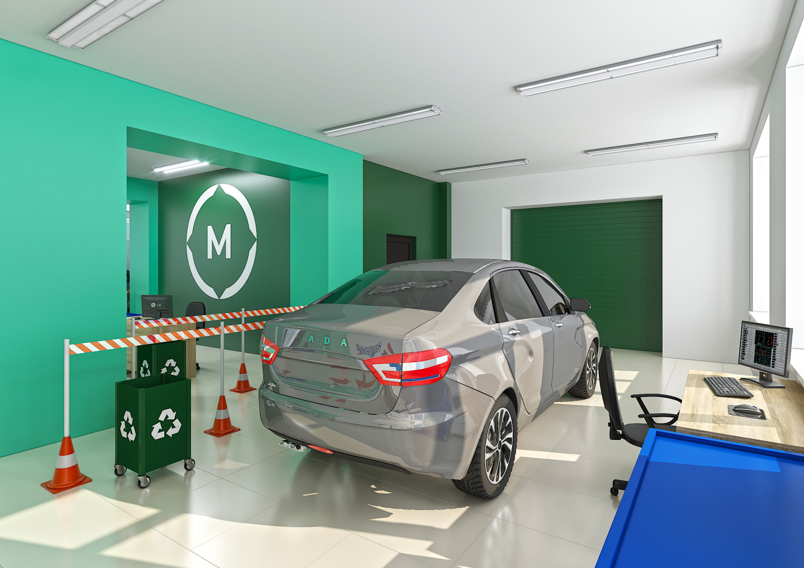 Дизайн-оформление мастерских по утвержденной стилистике Министерства образования