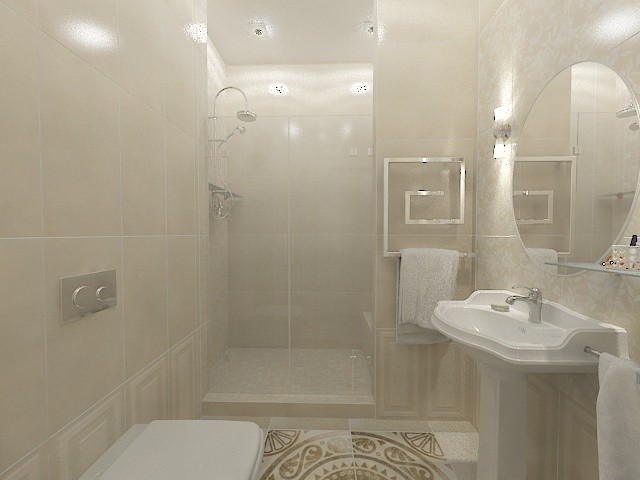 Обложка проекта: Санузел в классическом стиле