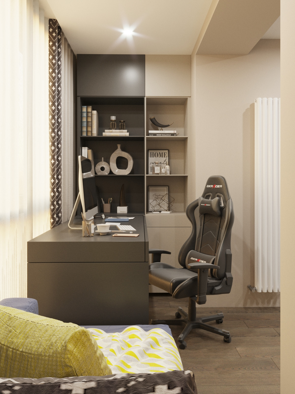 Контрастный дизайн в проекте квартиры в ЖК Культура