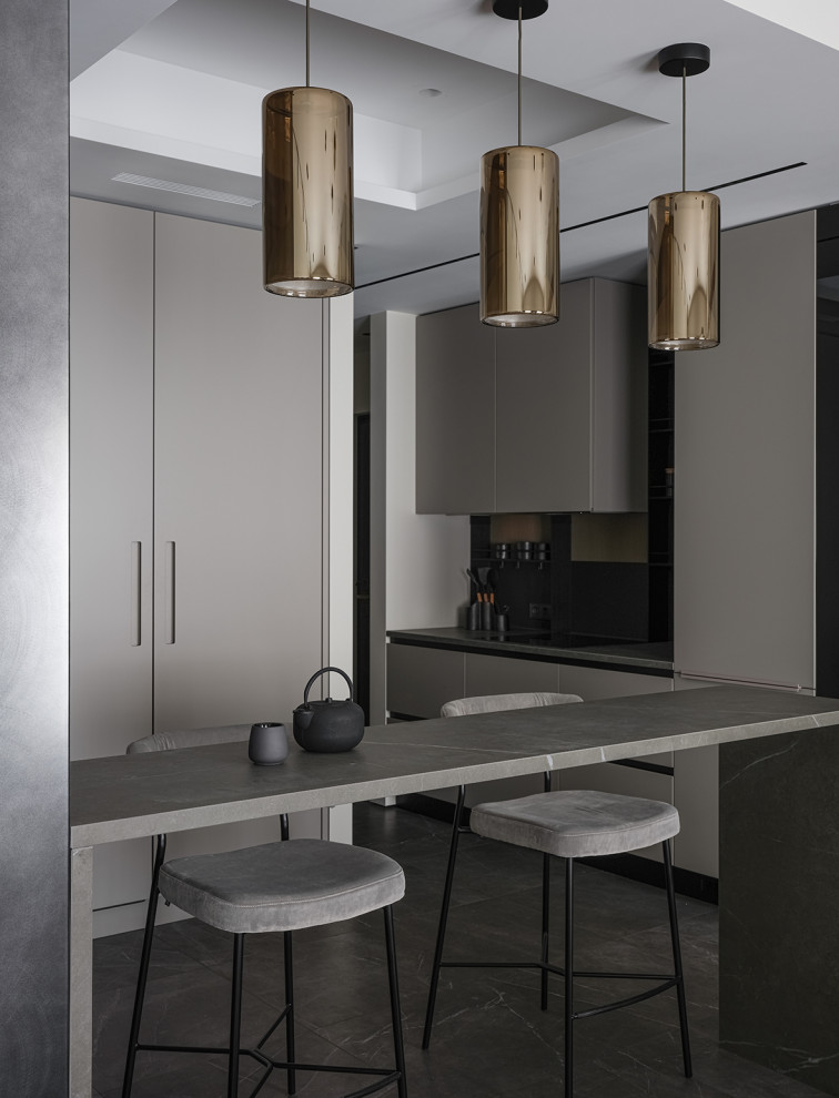 Монохромная квартира 90 м2 в центре Москвы