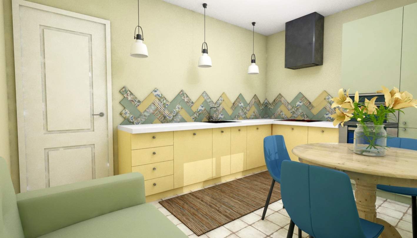 Обложка проекта: Кухня с летним настроением