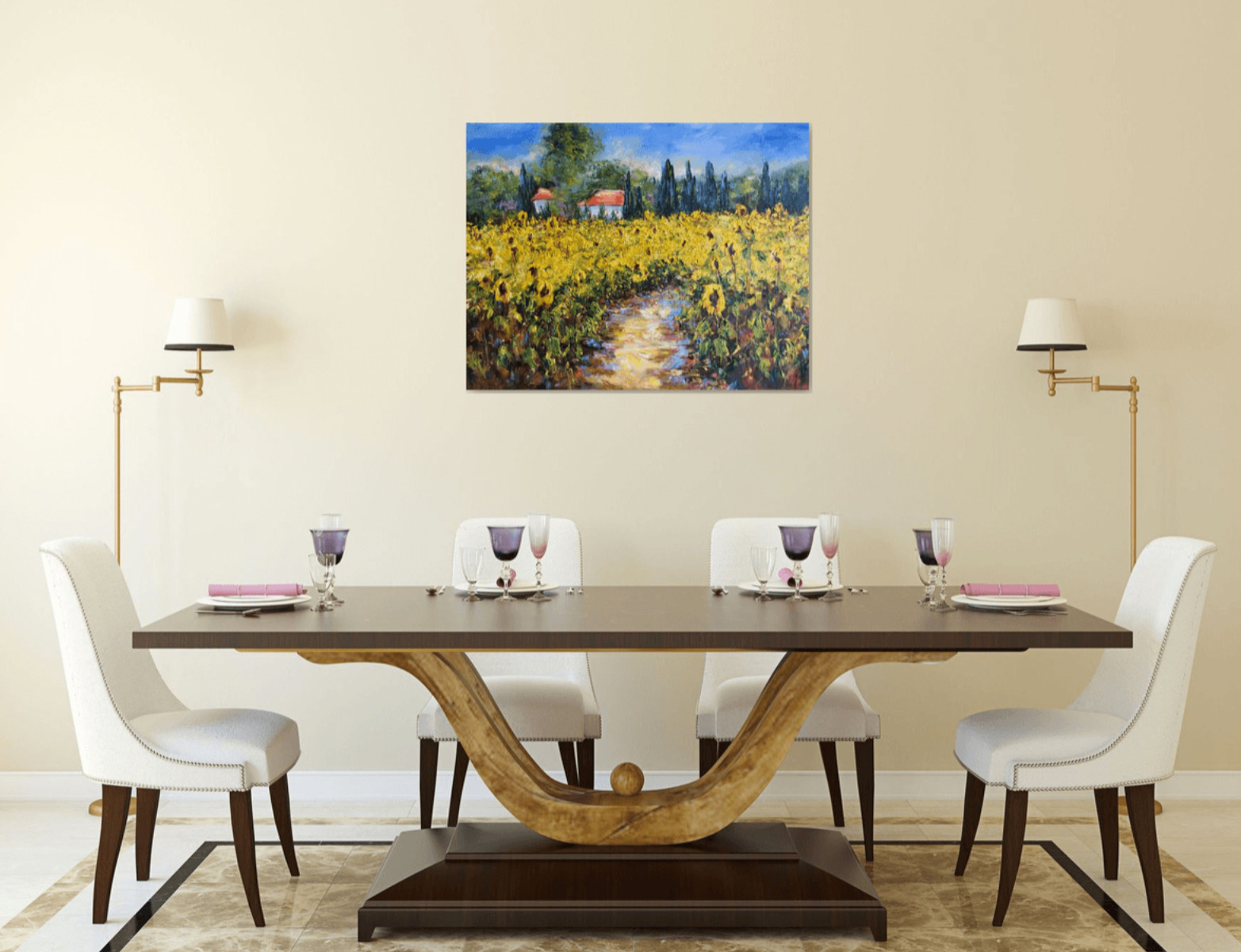 Работы художницы Дианы Маливани - Столовая - Дизайн интерьера (1)