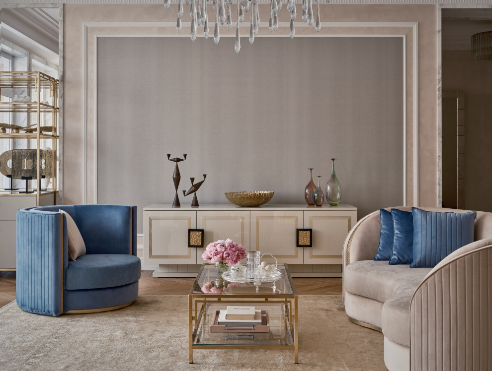 Дизайн квартиры в Классическом стиле на ул Бронная 105 кв.м, г.Москва