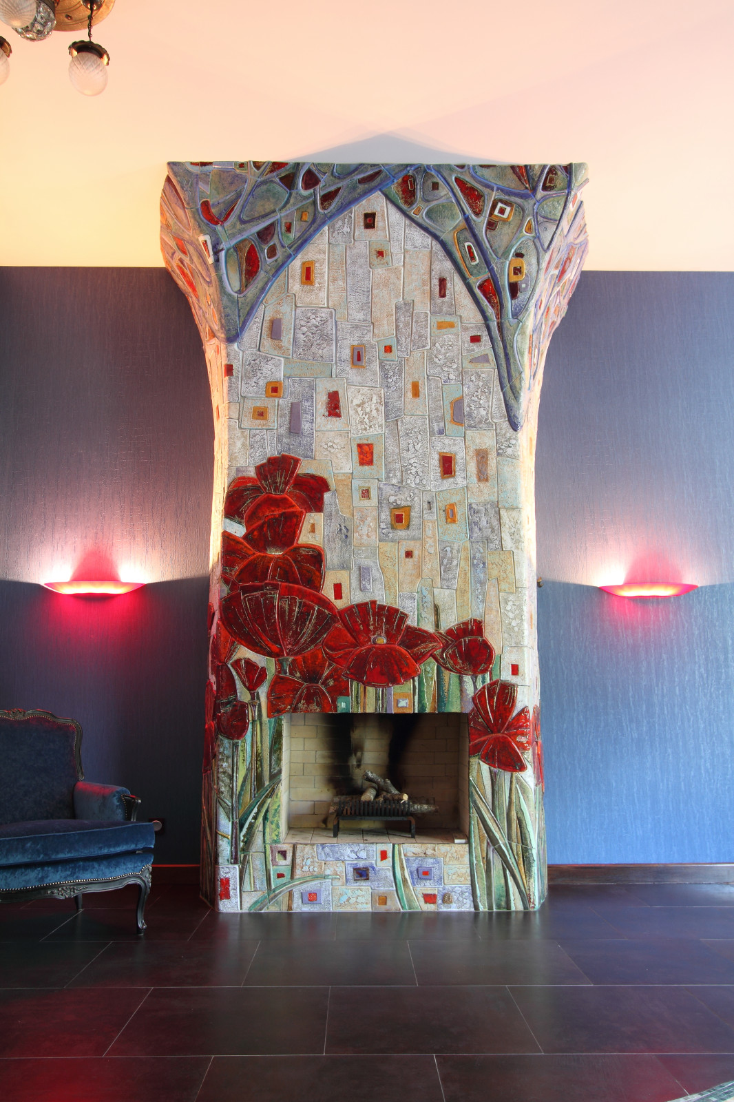 Камин "Маки"