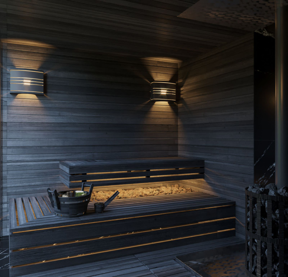 Баня в загородном доме в Можайском районе