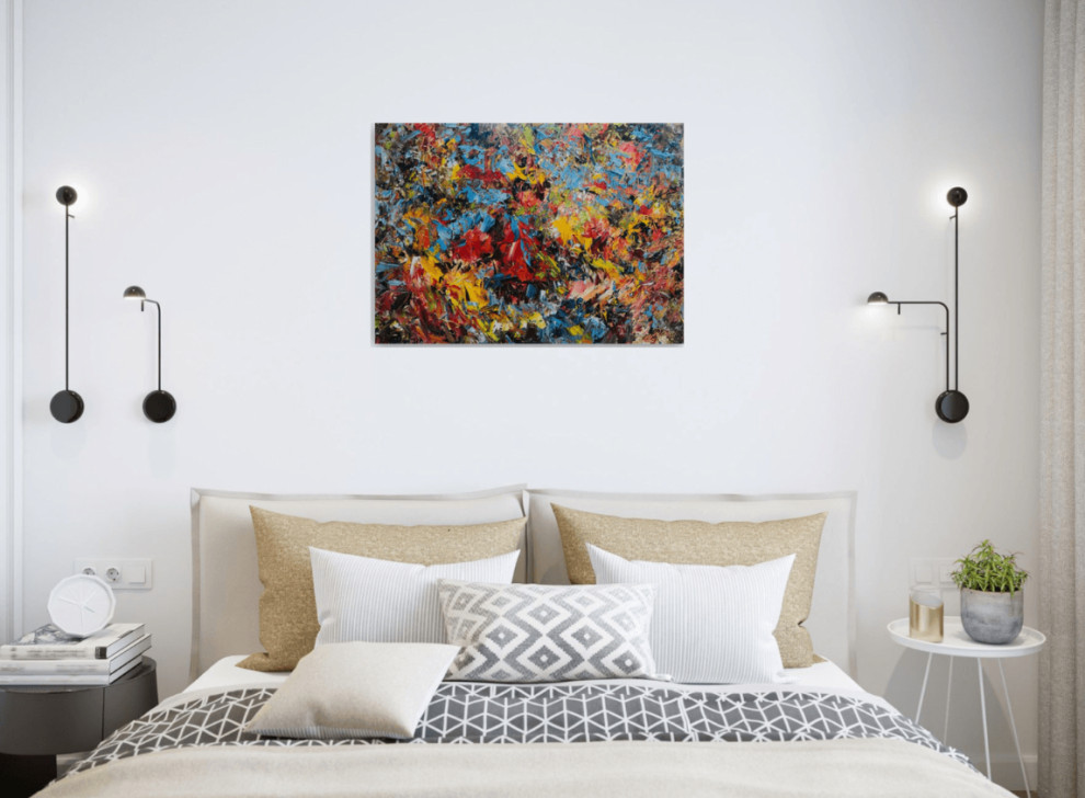 Спальня - Дизайн интерьера - Картины художницы Дианы Маливани (1)