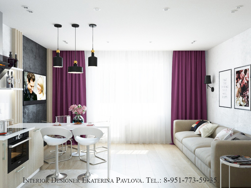 Двухкомнатная квартира в современном стиле.